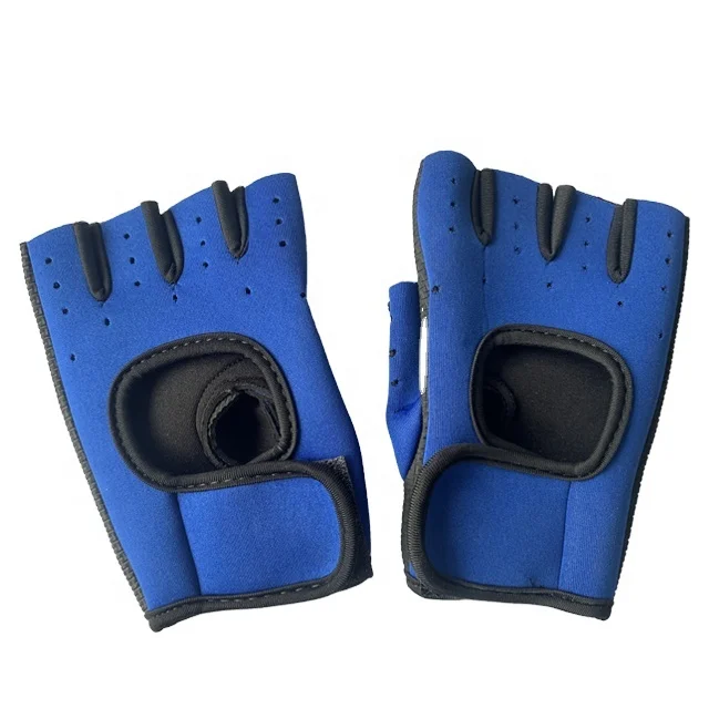 

New style Trendy Male's Female's Anti-Sweat Custom Running finger sleeves Anti-slip Hand Protection Fitness Weightlifting Gloves, Blue/gray/red/rose red