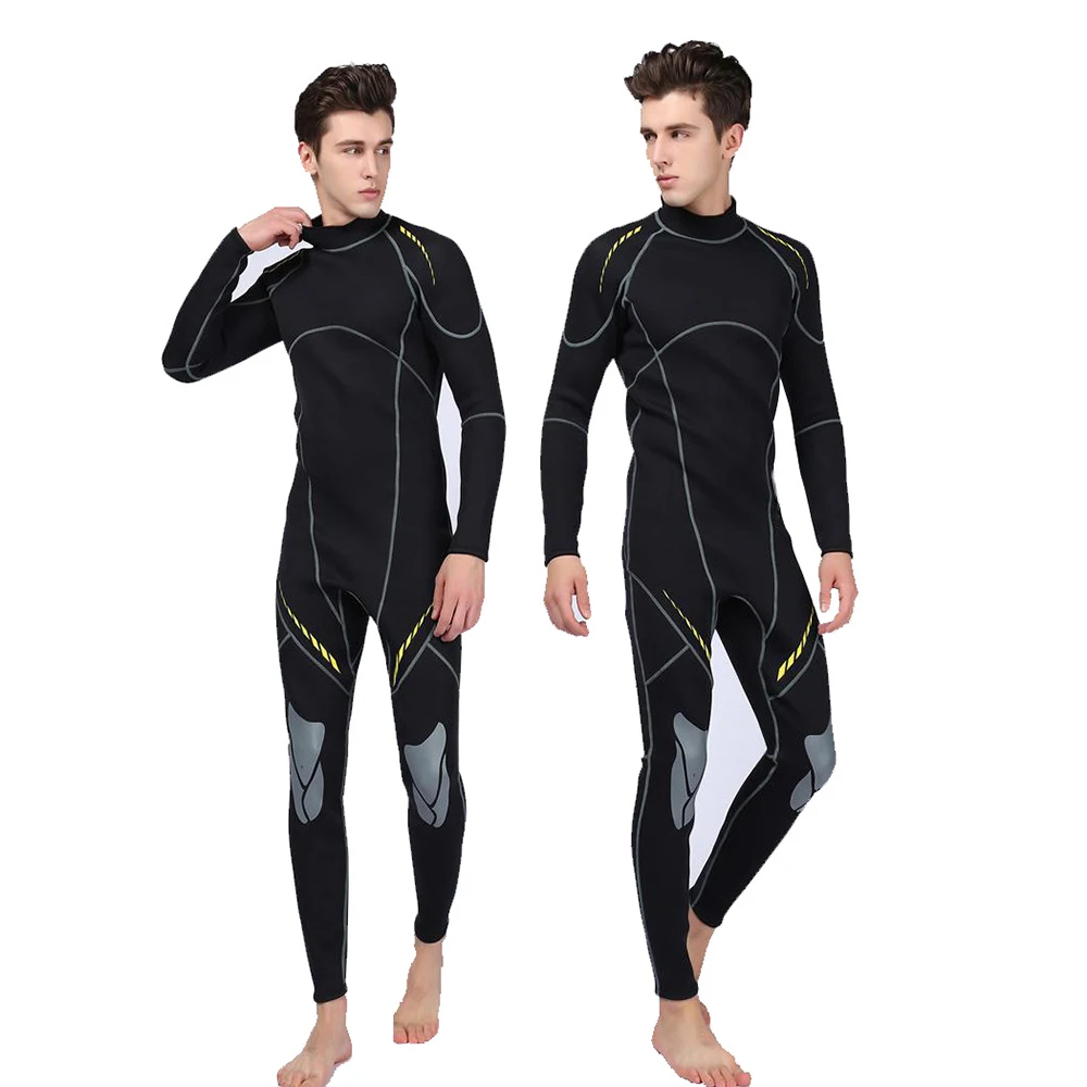 

FunFishing 3mm Neoprene Wetsuit Back Zip Long Sleeve for Diving Surfing Snorkeling One Piece Wet Suit