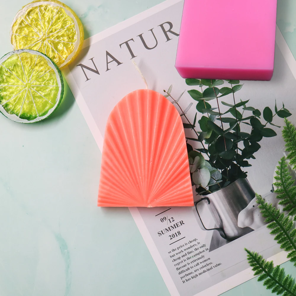 

LOVE'N LV608B Etsy popular shell shape irregular geometry ornament incense candle silicone mold shell candle molds