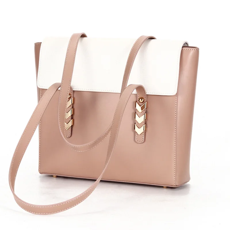 

Factory Custom High Quality Ladies Fashion Handbag Women Genuine Leather Tote Bag, As picture