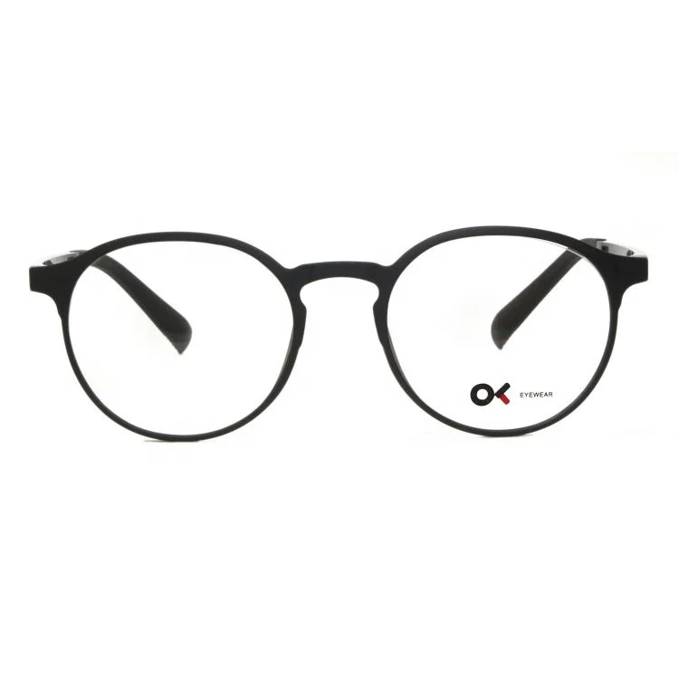 

2021 New Trendy Unisex Clip-On Glasses Frame 2 In 1 Ultem Polarized Magnetic Clip On Sunglasses, 3 colors