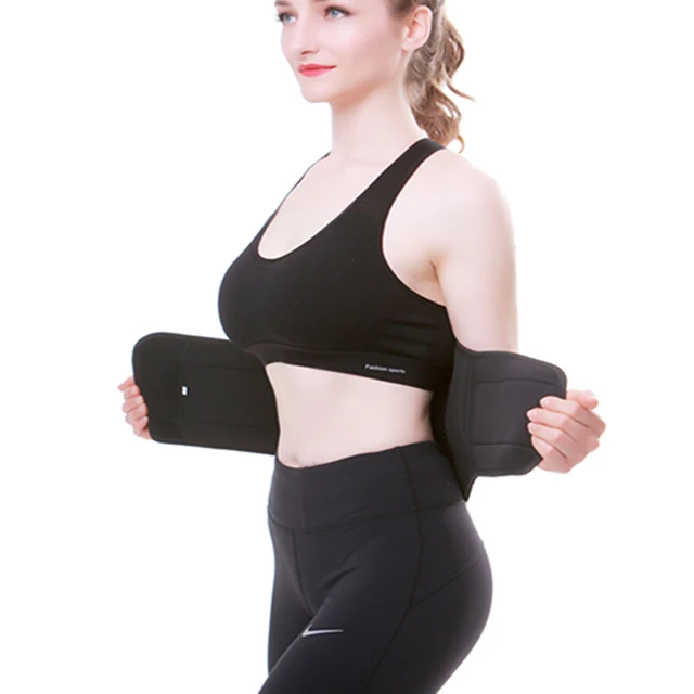 

Wholesale Latex Waist Trainer Heating Medical Slimming Massage Waist Trimmer Belt With Zipper, Color can be customized