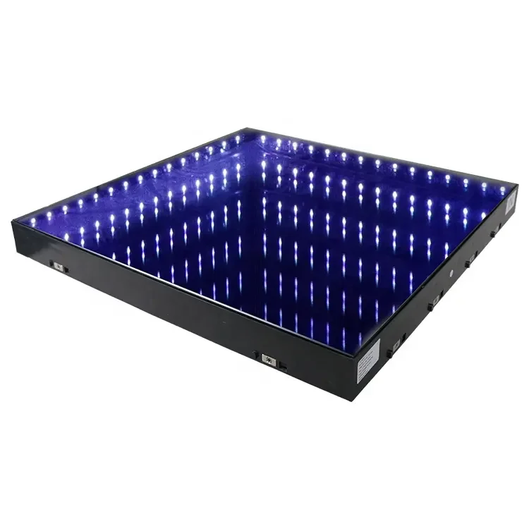 

Topflashstar Portable Magnet 3D Infinity Mirror Led Dance Floor Hot Sale Led Dance Floor Magnetic For Wedding Club Party