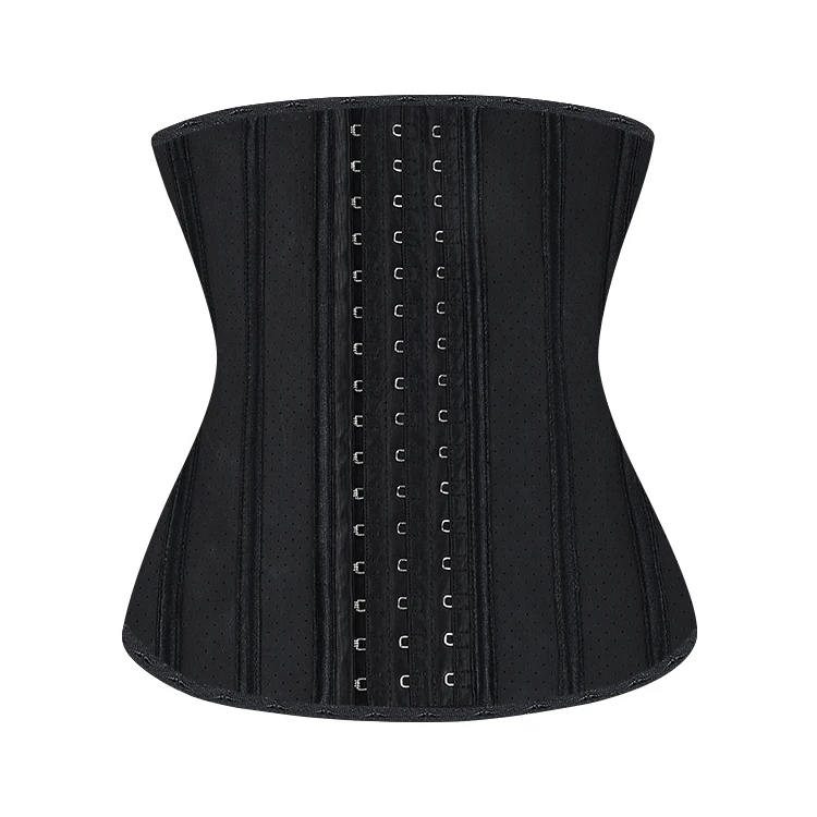 

Belly Corset Steelboned Waist Training With Latex Rubber Body Mesh Corset Cincher