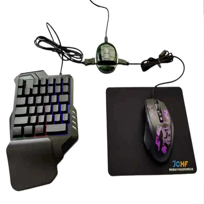 

JCHF 3 in 1 Gaming Keyboard Mouse Converter Combo Set for PUBG Android/IOS Mobile Game Accessory