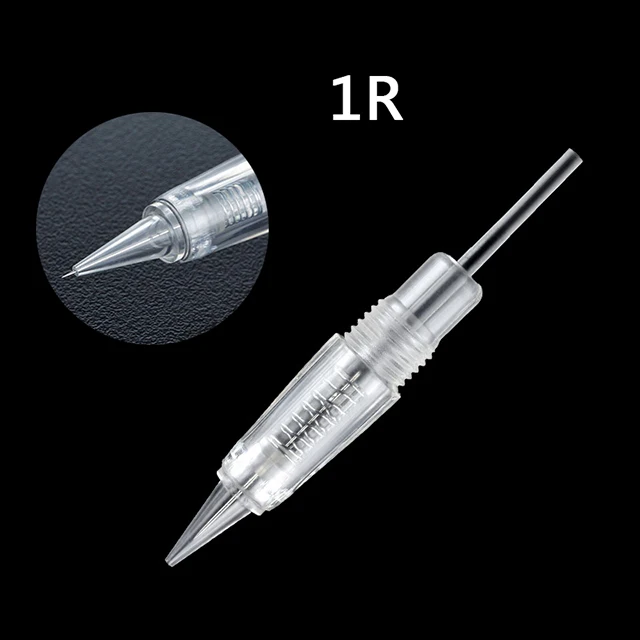 

Disposable Eyebrow Tattoo Needles Screw Permanent Makeup Cartridge Needles for PMU Microblading Machine, As picture