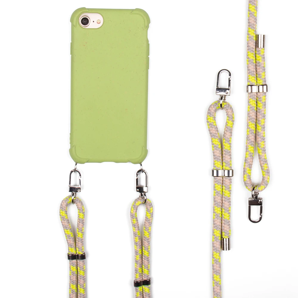 

Factory Invention New Products 100% Biodegradable Necklace Crossbody Phone Case For iphone