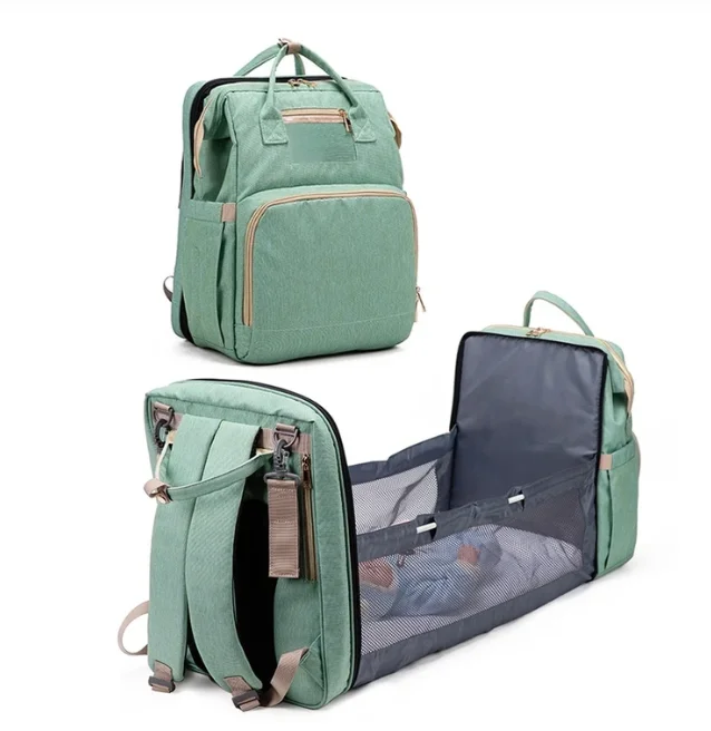 Custom Expandable Diaper Bag Wtih Bed And Changing Station - Buy ...