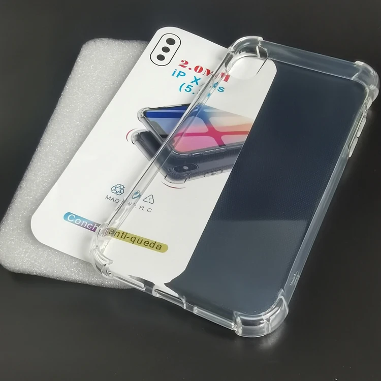 

Custom logo back 2.0mm airbag shockproof transparent TPU cell mobile phone accessories cover case for huawei honor 8a pro