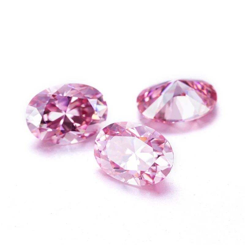 

Wuzhou manufacturer pink loose diamond moissanite pink color moissanite price Wholesale