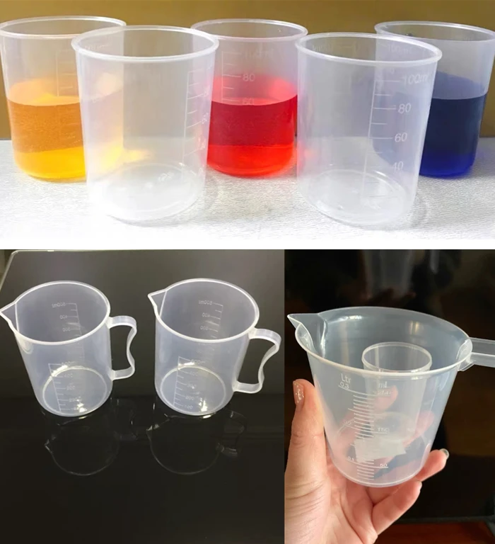 25ml 50ml 100ml 250ml 500ml 1000ml Plastic Beaker Cups Without Handle Buy Plastic Beaker