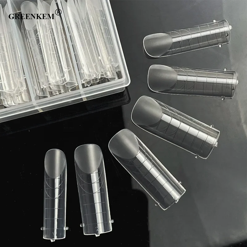 

3Type Nail Extension Arched Top Forms Quick Building Mold Dual Forms Square Stiletto Coffin Upper Nail Forms