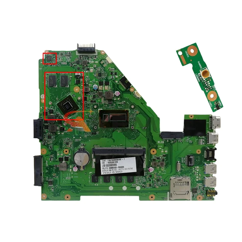

Akemy X550LD Laptop motherboard For Asus X550L X550LD X550LC X550LN X550LB original mainboard 4G-RAM i3 i5 i7 2G graphics card