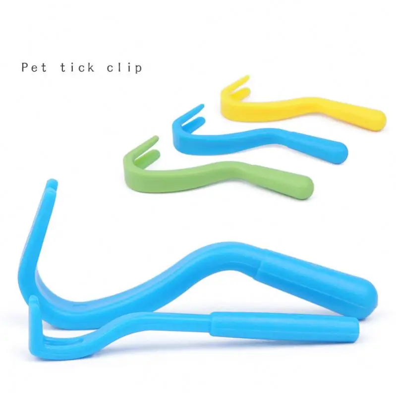 

Plastic Hook Scratching Tick Tool dog Tick Tweezer Pet flea tick Remover, As picture