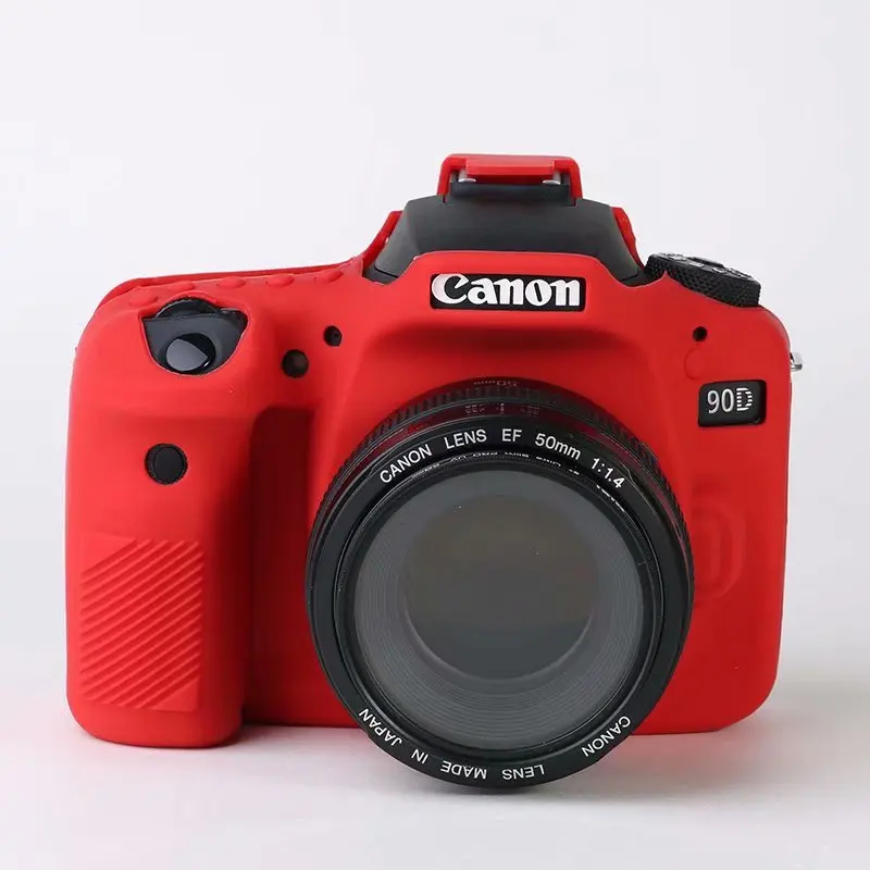 

Shockproof Silicone Camera Case for Canon EOS 90D Canon Model Cameras 4 Colors Photography Cover Portable Flexible Dustproof