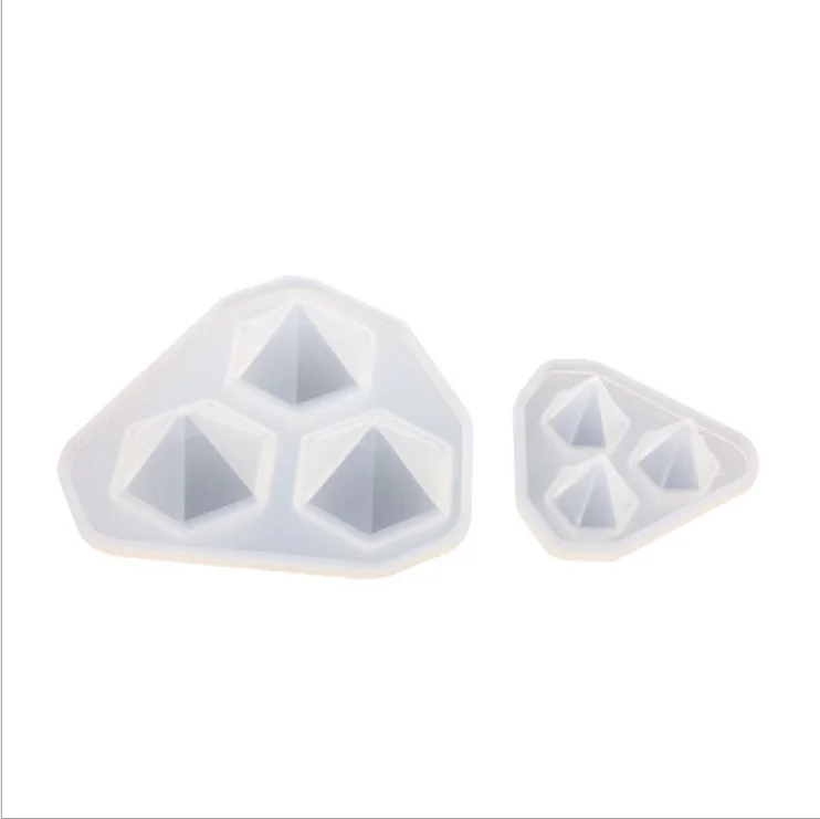 

DIY Crystal Drop Adhesive Diamond shape Silicone Mold Jewelry Pendant Necklace Resin Casting Mould for Craft Making, White