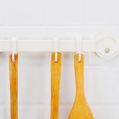 

Bathroom Decorative Sticky No Nails Metal Holder Wall Hook With 3 Hooks