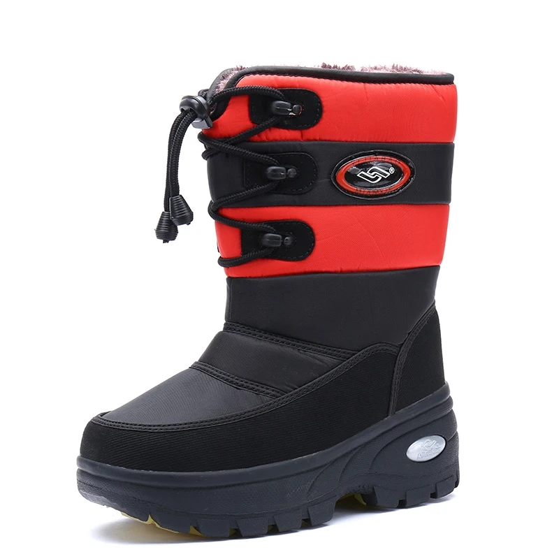 

Wholesale Winter Outdoor Waterproof Anti-slip Snow Boots Comfortable Keep Warm High-top Lady Snow Boot, Black red