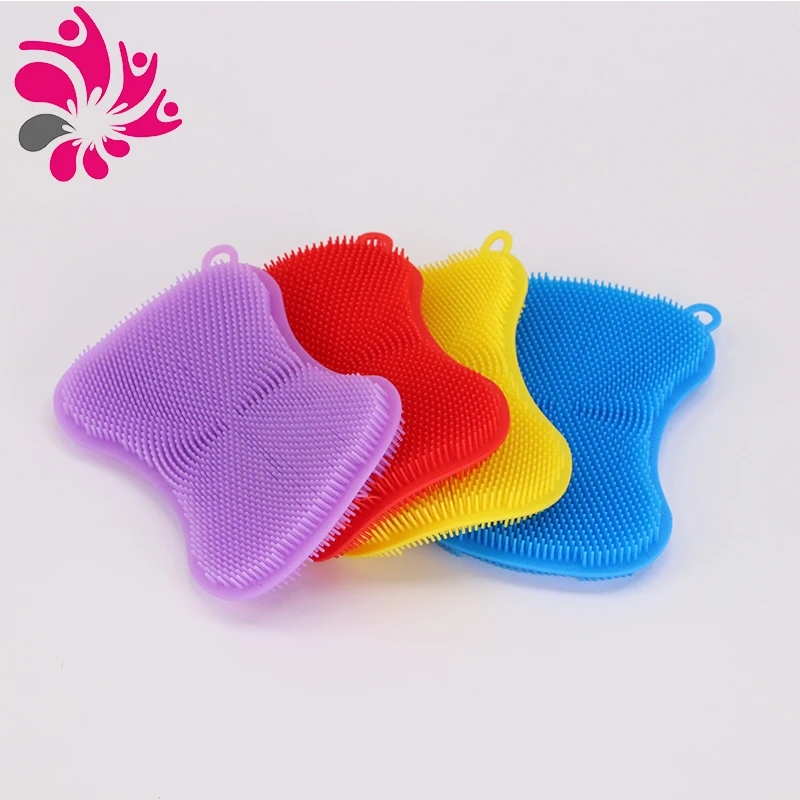 

Small silicone dish wash clean sponge, Most pantone colors are available or customized