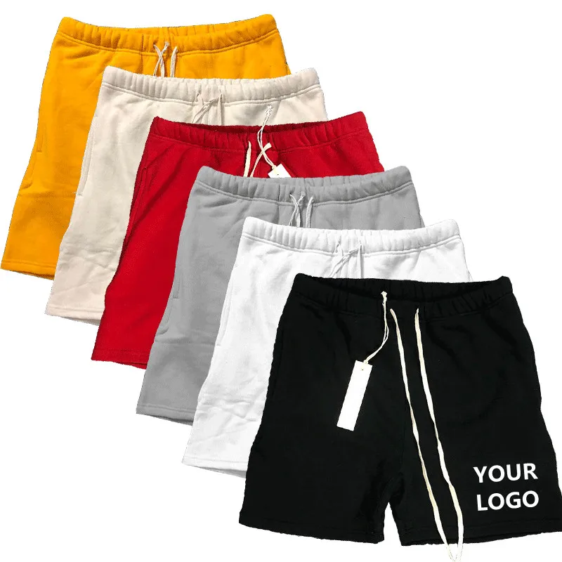 

Custom printed logo gym sports workout running sweat fitness jogger shorts for men, Picture shows