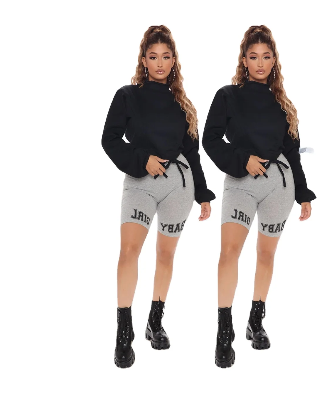 

Fashion New Loose Solid Color Top Casual Sweater NY8026, Picture showed