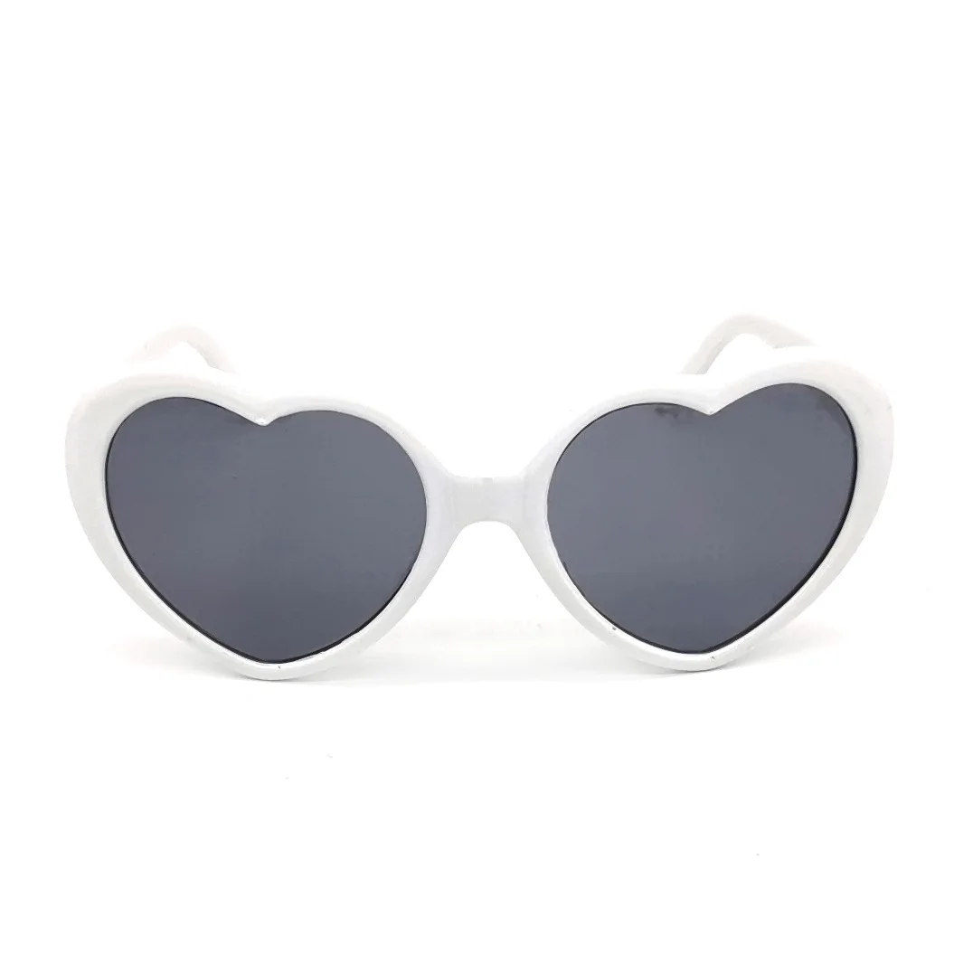 

Special Peach Luxury Sunglasses Heart Shape Birthday Glasses Attractive Artifact Lights Love Sunglasses, 4colors available