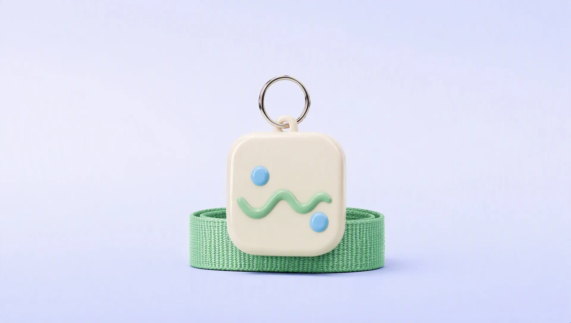 Soft PVC wrist keychain - strap detail
