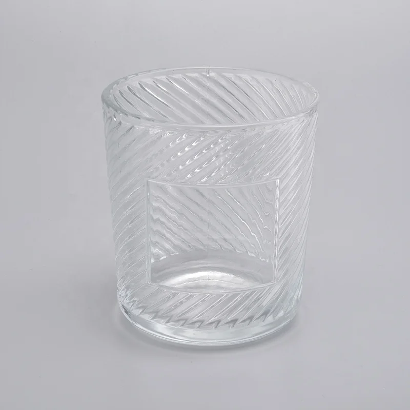 Empty Candle Crystal Vessel Container Glassware
