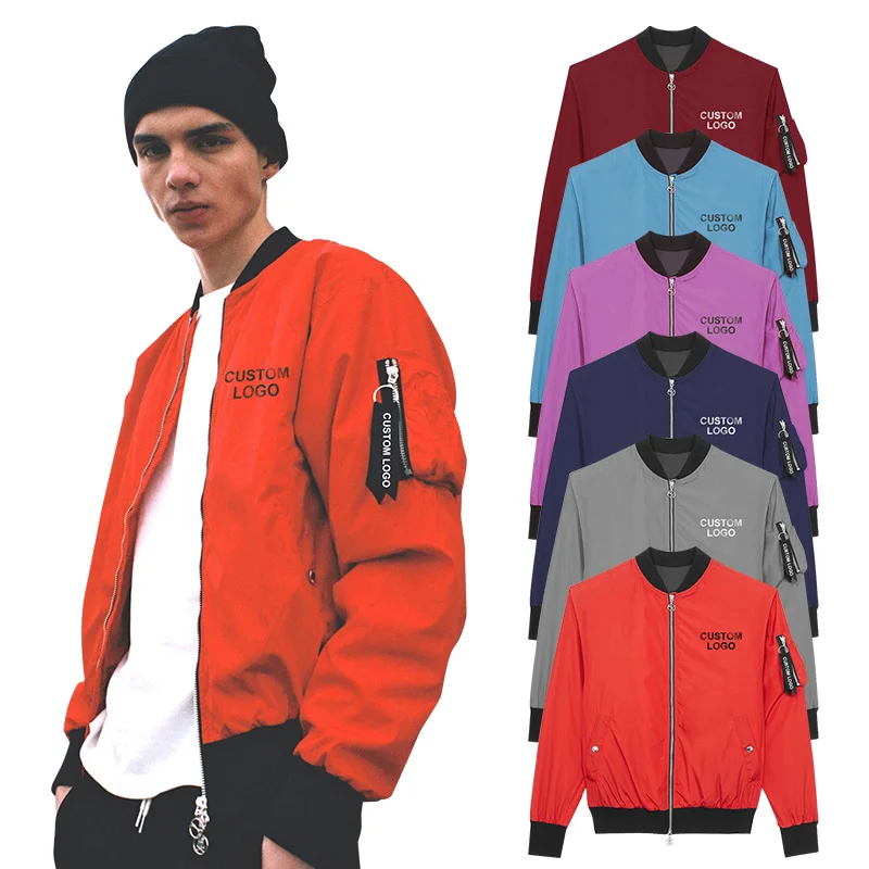 

OEM custom zipper letterman bomber Jacket, Customized
