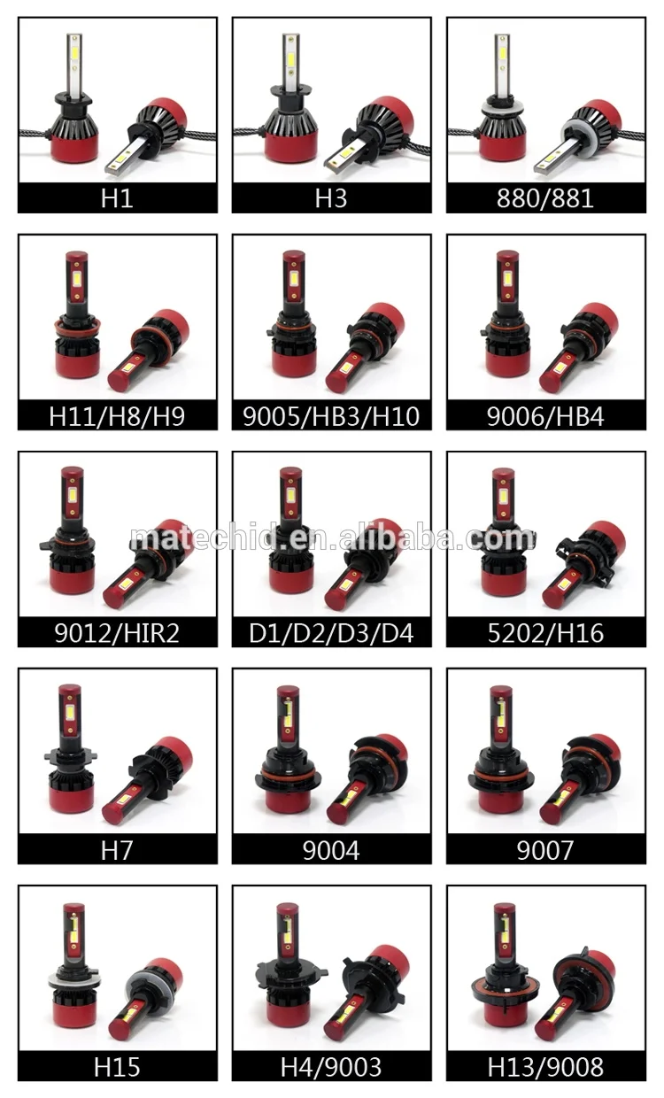 Matec led headlights bulbs h4 L8H Car Motorcycle Headlight Flip 100W 12V 24V 6000K Super Led H15 Car Bulbs 9004 9012 10000LM