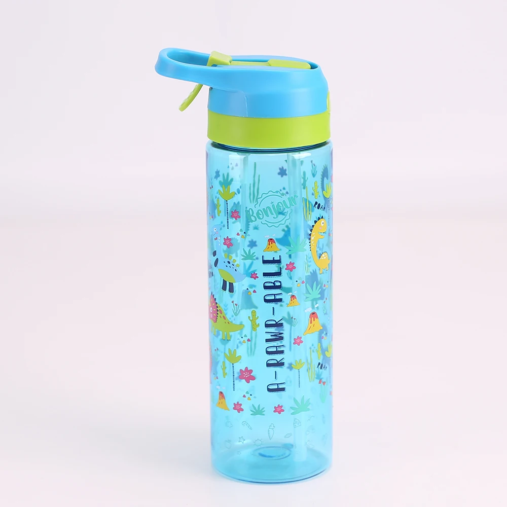 

private label 700ml customized cartoon plastic water bottle children spray water bottle with printing