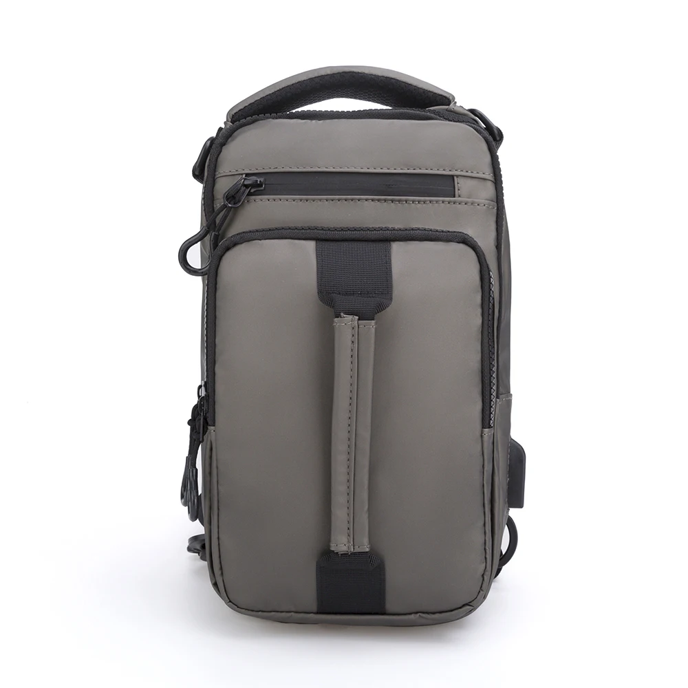

20SC-8779M multi pockets anti-theft waterproof soft lightweight mens crossbody chest bag