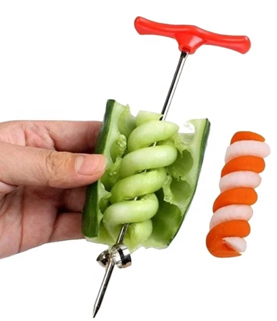 

Stainless Steel Fruits & Vegetables Twist Shredder Squeezers Reamers Spiral Twist Knife