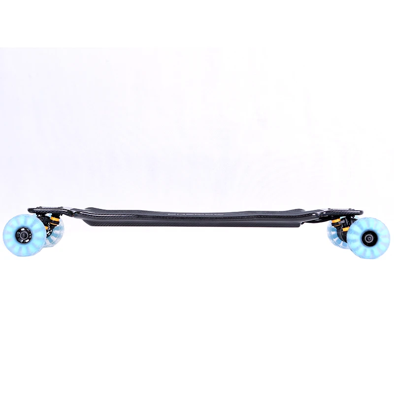 

Wholesale Direct Drive motor 50.4V fast speed electric longboard skateboard with caved comfortable carbon fiber deck