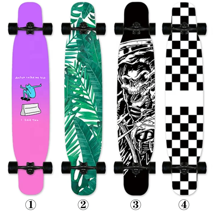 

Wholesale Manufacturer Long Board Hot Press Skateboard Custom Print Cheap Skateboard Skate Board