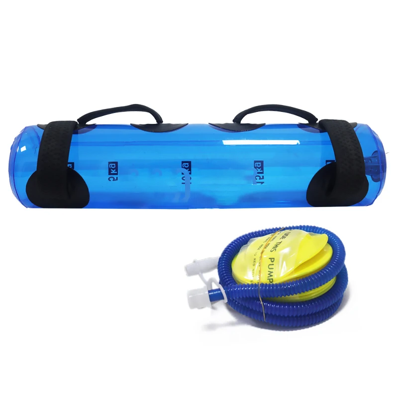 

Hot Sales Adjustable Weight Blue PVC Exercise Lifting Training Balance Aqua Punching Bag Fitness Water Power Aqua Bag, Blue, transparent or colorful