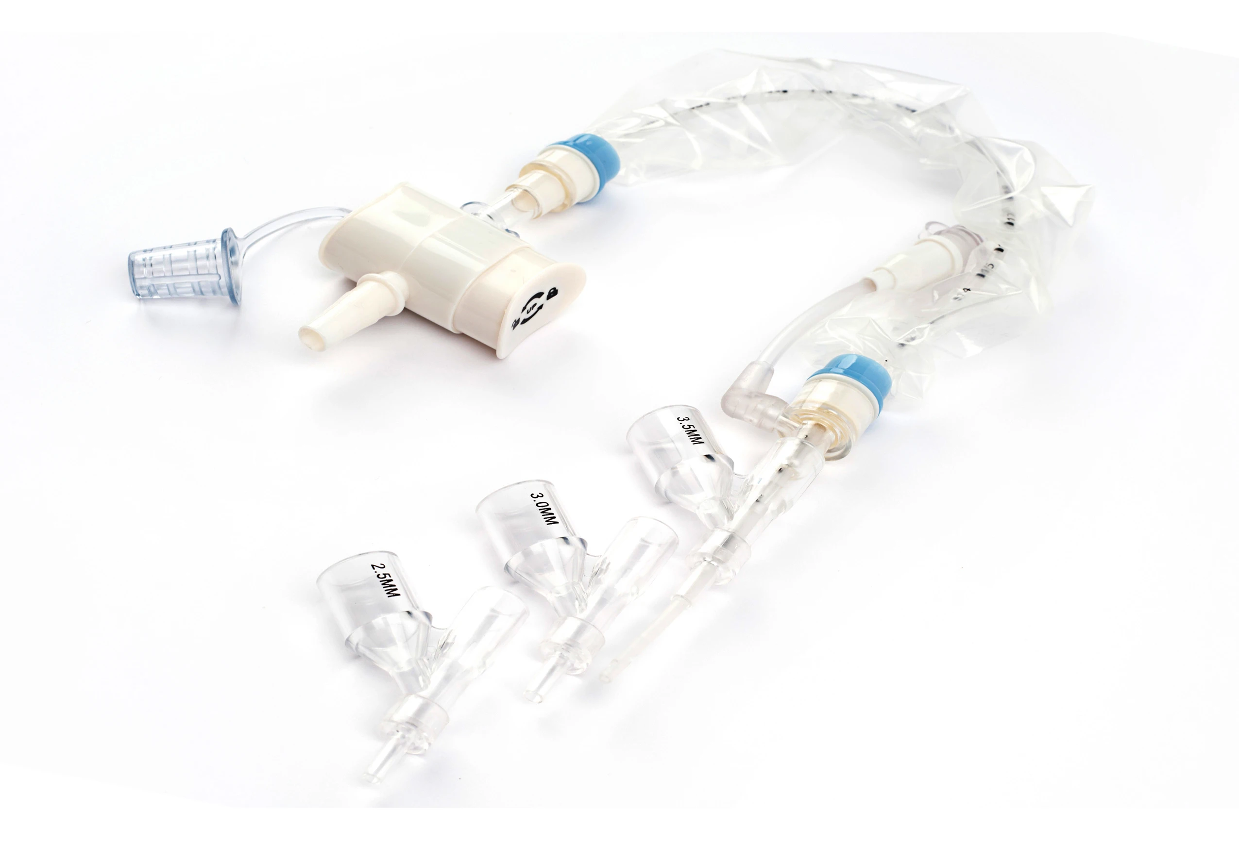 BESDATA Kim Vent closed suction system endotracheal tracheostomy ETT 24Hrs 72 Hrs adult pediatric secretion catheter tub