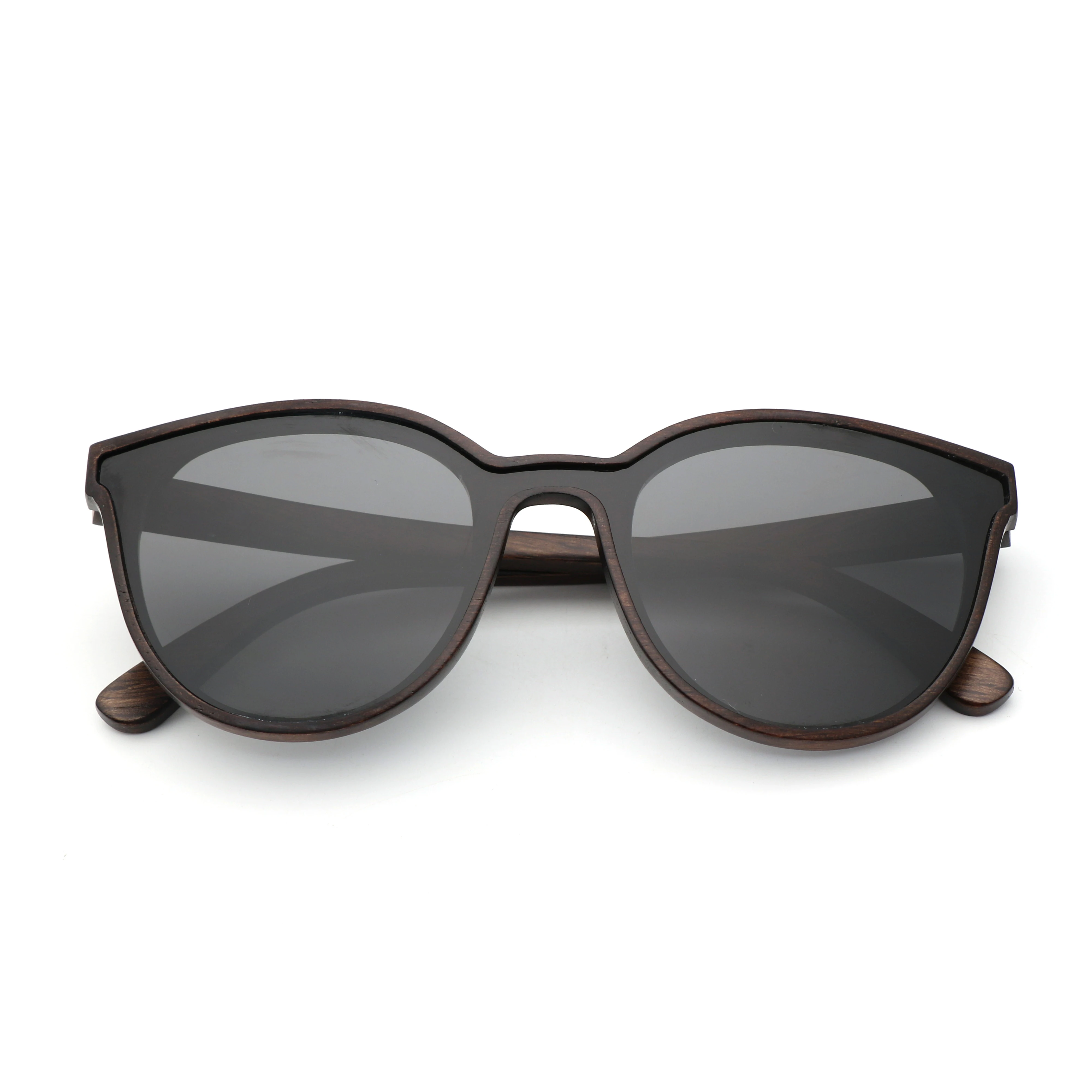 

High quality custom fashion one lens UV400 Polarized wooden glasses sunglasses for men and women