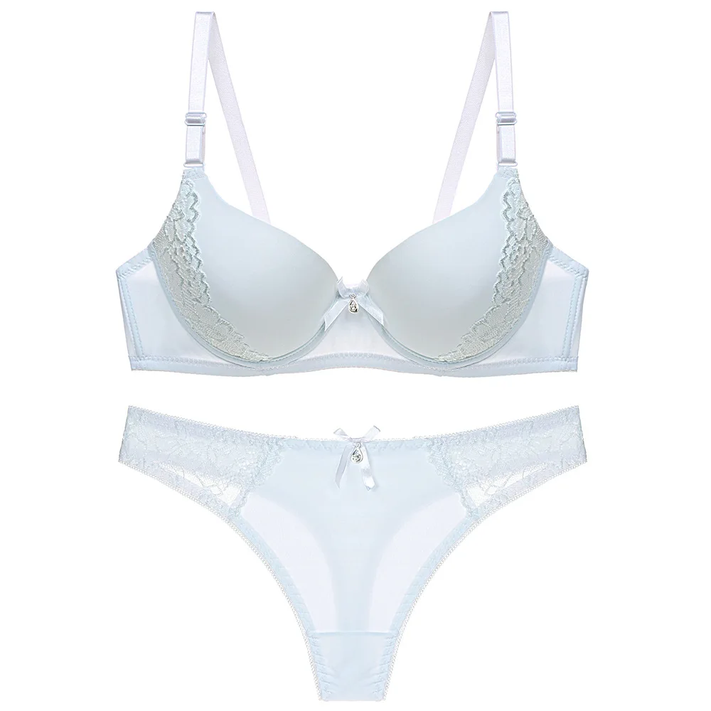 

Hot sale wholesale lace women deep v plus size bra set, Customized color