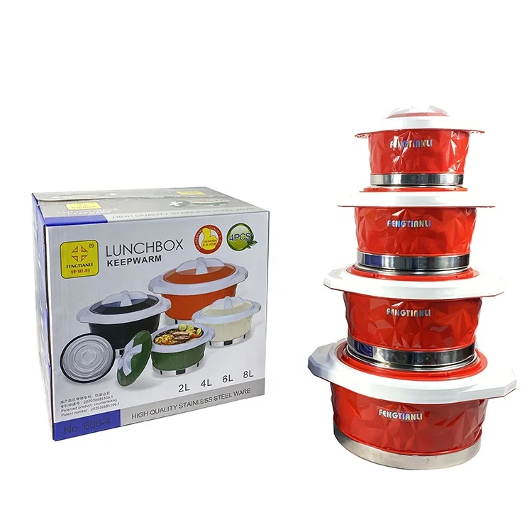 

Stainless Steel Multifunction Insulated Hot Pot Casserole 2L 4L 6L 8L Home Kitchen Food Keep Fresh Container Casserole