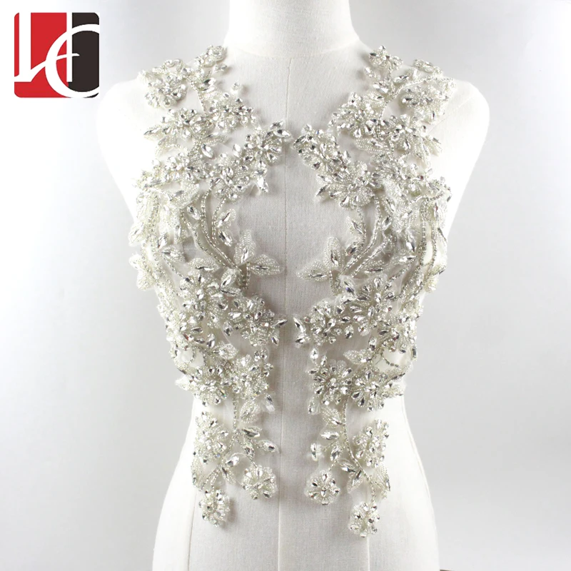 

HC-6889 Hechun Hot sale 2019 New design applique flower for garment, Silver, golded, red, black,green,customized