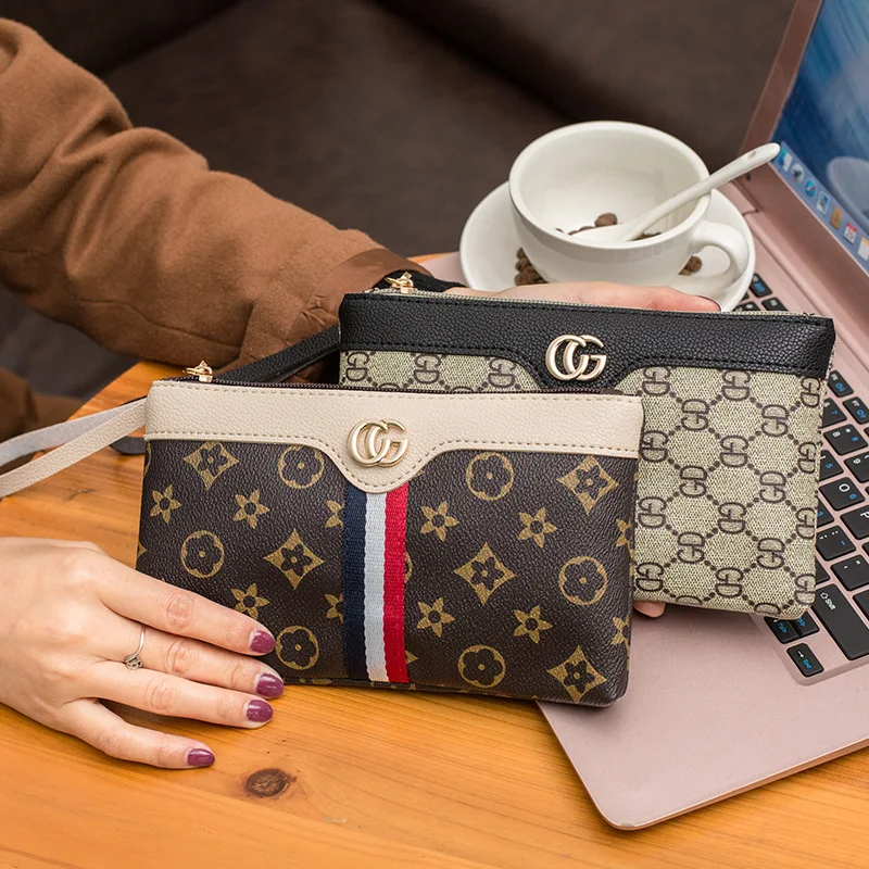 

Bag Fashion Women Colorful Genuine Leather Long Wallets Casual RFID Zipper Cell Phone Purse Clutch bag For Ladies, Customized color