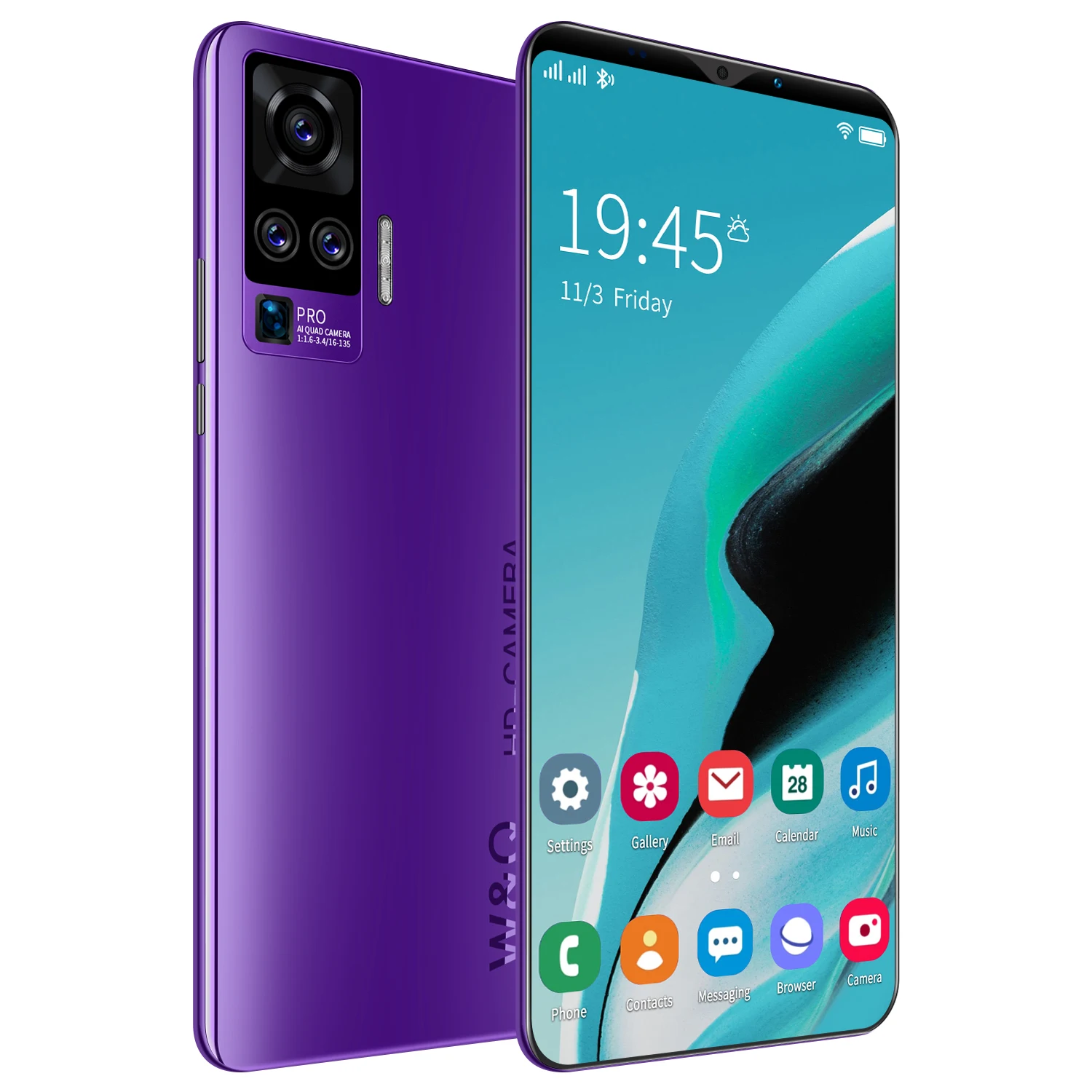 

Factory price Android Telephone Smartphone Mirror Black Android 10.0 System Mobile Phone Lowest price phone, Purple, red, blue