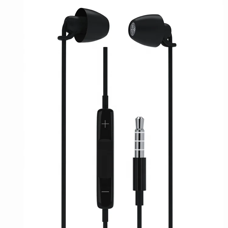 

In Ear Bass Stereo Sleep Sleeping Headset Headphone Earphone With Mic Champ Volume Control For Iphone Samsung Nokia Gionee