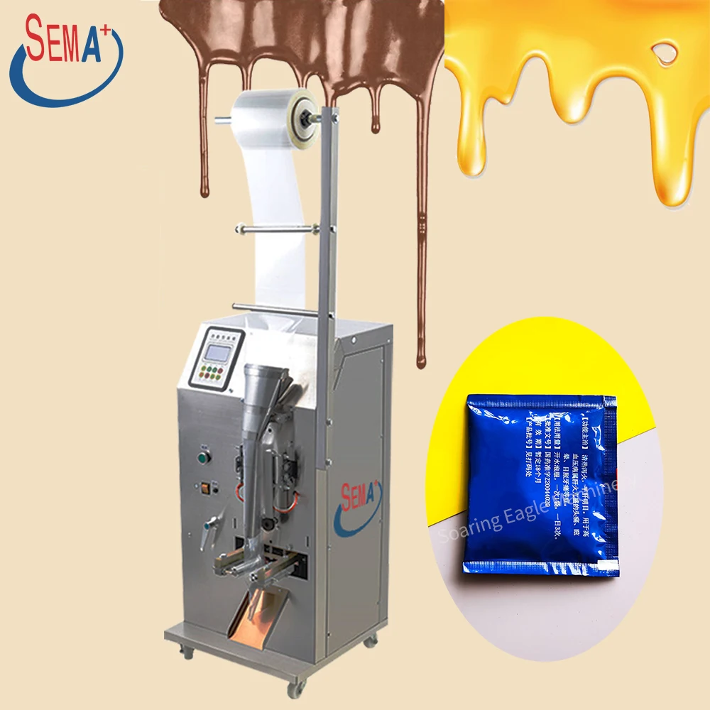

Automatic paste chutney thick paste Bag Fill Machine liquid sachet packing machine