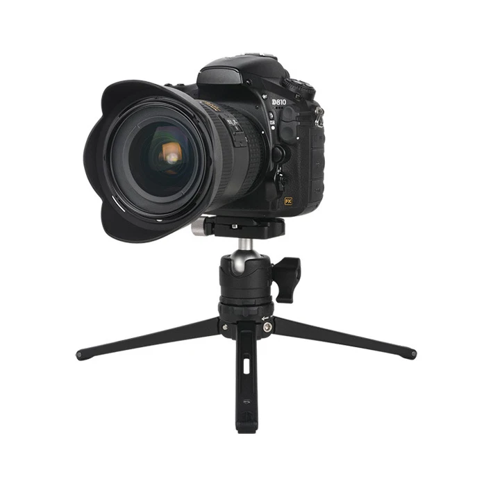 

Wholesale Newest Hot Mini Table Tripod Kit Tabletop Tripod with Ball Head, Black