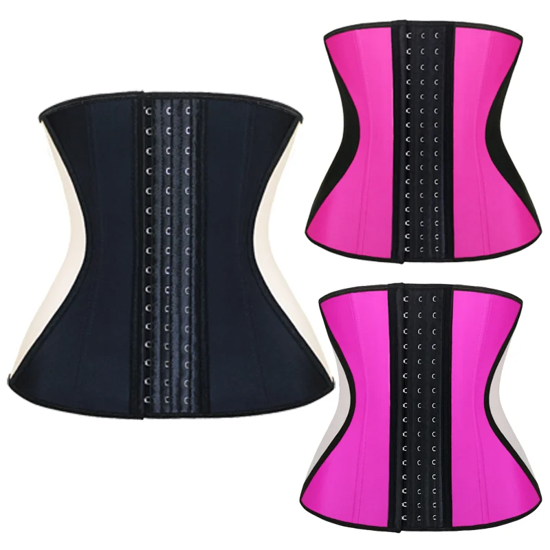 

NANBIN Perfect Dropshipping Black Sexy Waist Trainer 9 Steel Boned Private Label Corset Free Sample, As shown