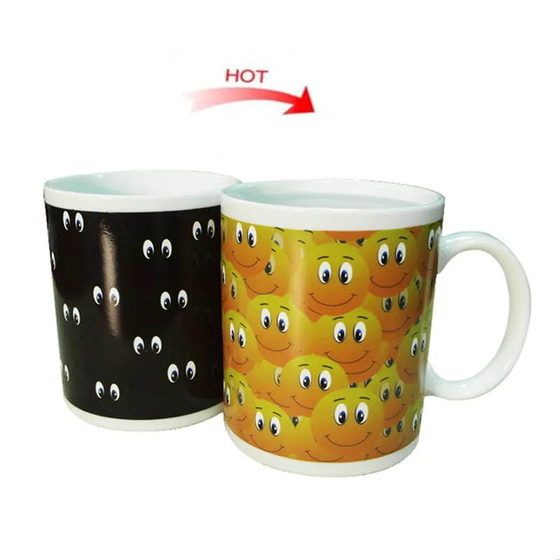 

Creative Magic Mug Temperature Cup Color Changing Chameleon Mugs Heat Sensitive Coffee Tea Milk Cups Novelty Gifts