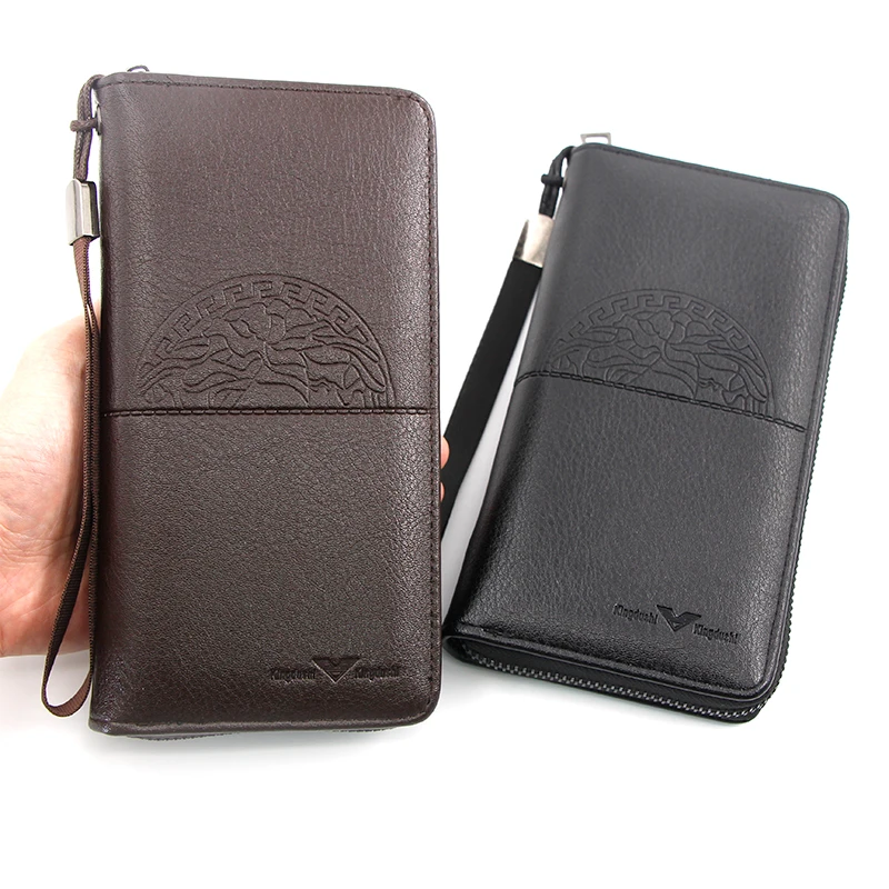 

new fashion black multifunction purse custom logo pu leather men handbag with strap