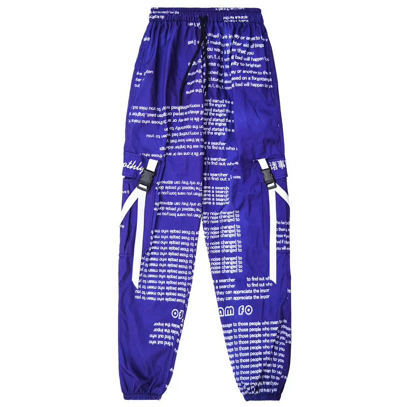 

Factory wholesale fashionable OEM custom sublimation all over printed streetwear hip hop nylon men casual jogger pants